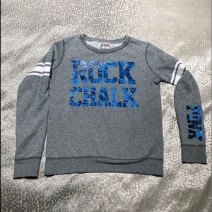 KU Jayhawks VS PINK sweatshirt